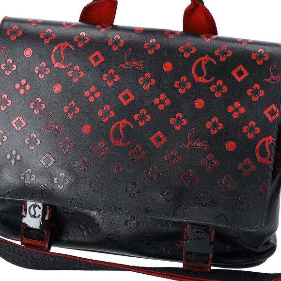 Christian Louboutin Loubiclic Messenger Bag Embossed Leather - Picture 6 of 9